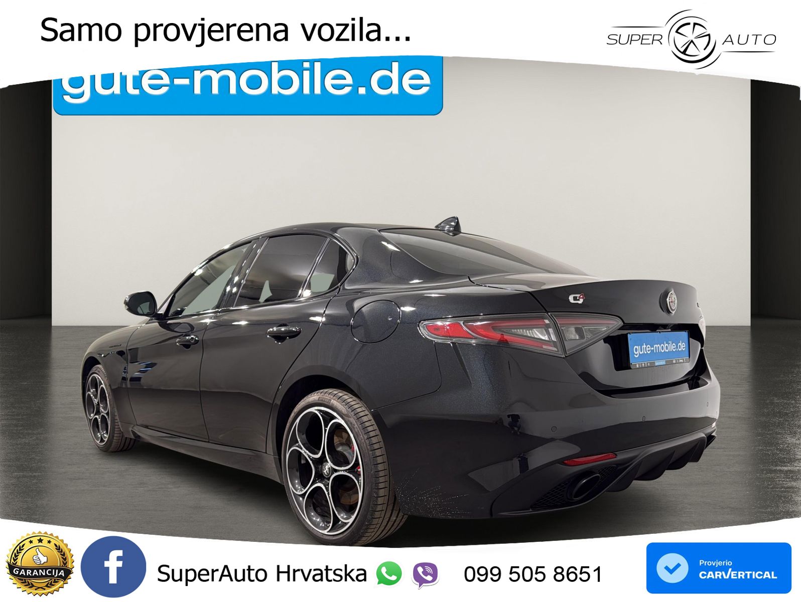 Alfa Romeo Giulia 2.0 Turbo (280 KS) Q4 Automatic LED+GR SJED+ACC