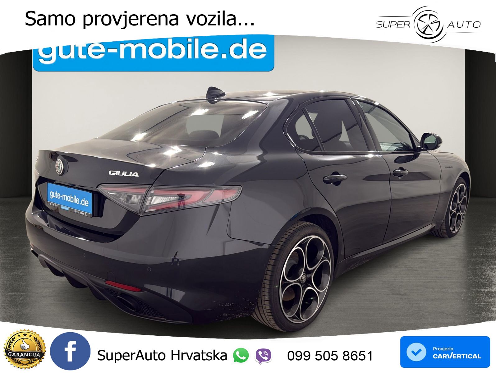 Alfa Romeo Giulia 2.0 Turbo (280 KS) Q4 Automatic LED+GR SJED+ACC