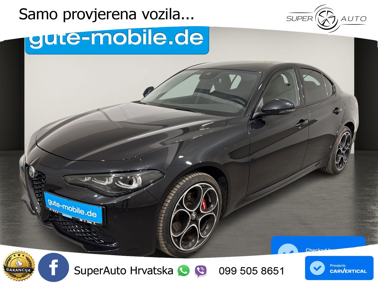 Alfa Romeo Giulia 2.0 Turbo (280 KS) Q4 Automatic LED+GR SJED+ACC