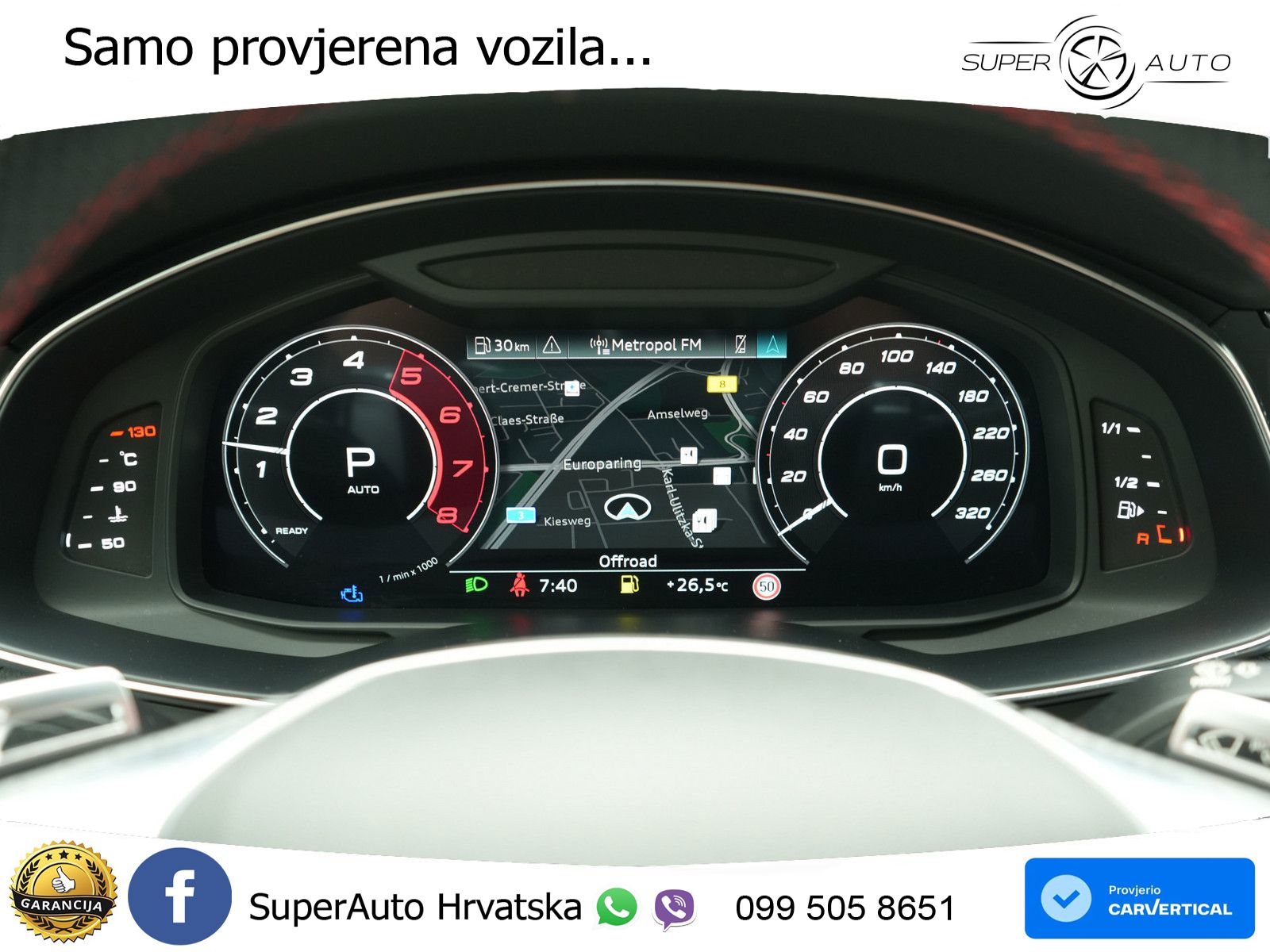 Audi RS6 Avant 4.0 TFSI V8 (600 KS) quattro Tiptronic ZRAČNI+ACC+GR SJED+KAM