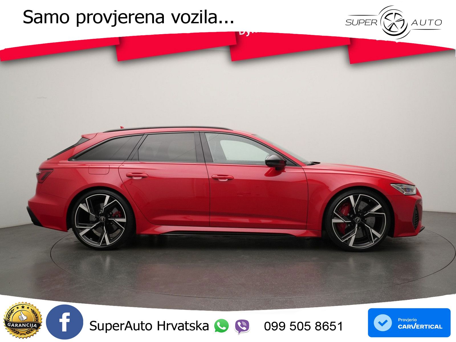 Audi RS6 Avant 4.0 TFSI V8 (600 KS) quattro Tiptronic ZRAČNI+ACC+GR SJED+KAM