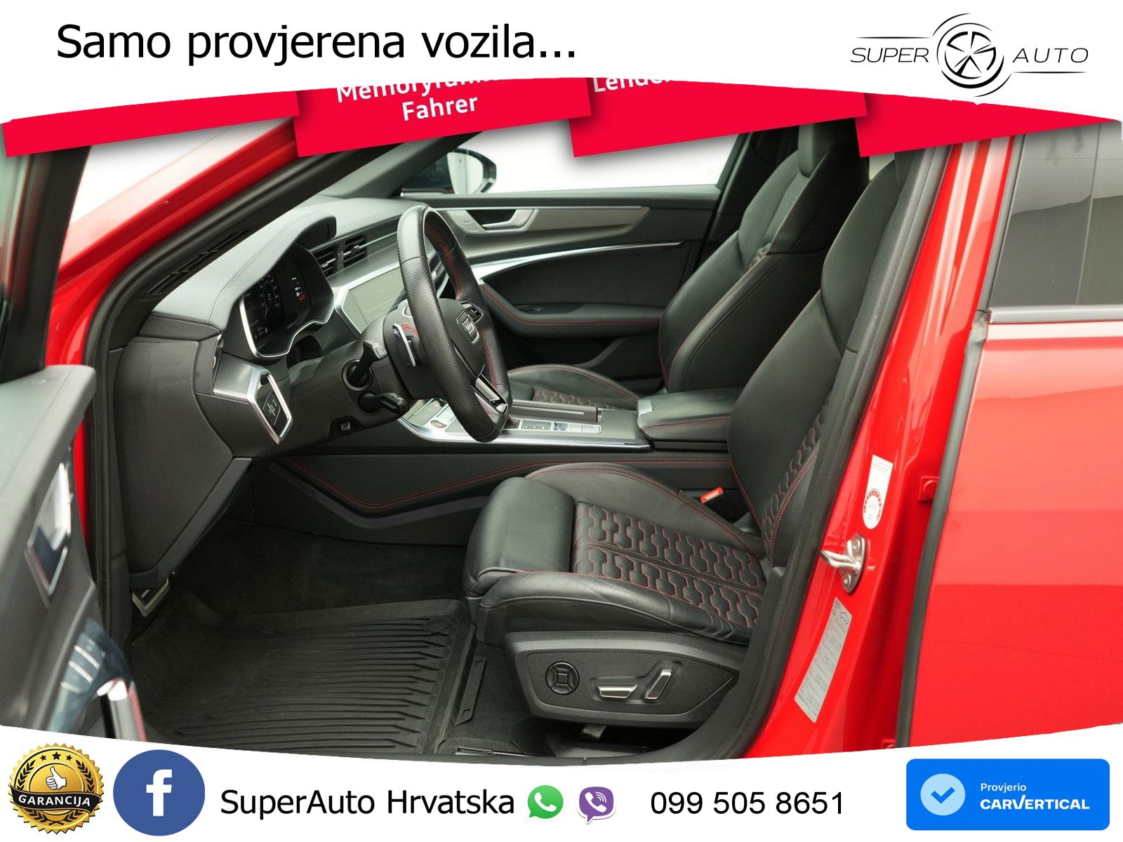 Audi RS6 Avant 4.0 TFSI V8 (600 KS) quattro Tiptronic ZRAČNI+ACC+GR SJED+KAM