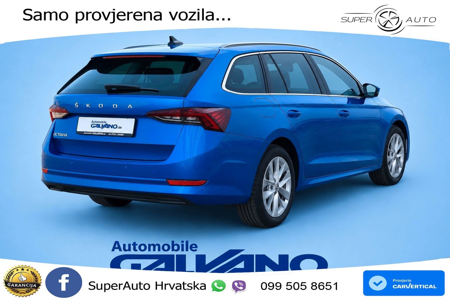 Škoda Octavia Combi 2.0 TDI (150 KS) DSG LED+GR SJED+ACC