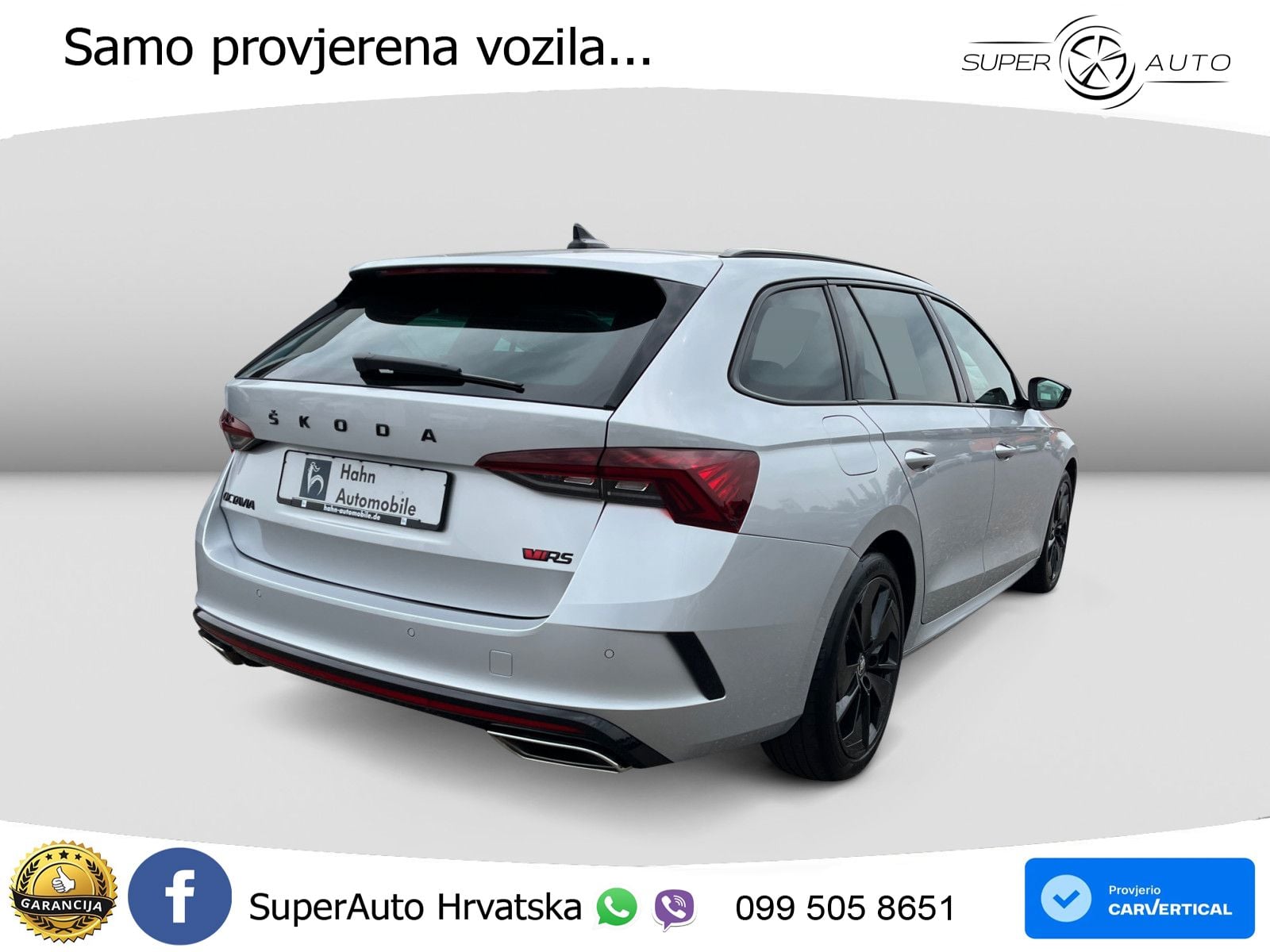 Škoda Octavia Combi RS 2.0 TDI (200 KS) 4x4 DSG LED+GR SJED+ACC