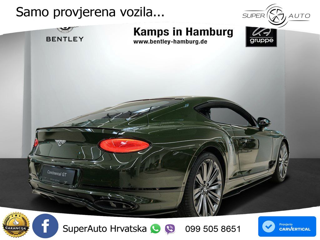 Bentley Continental GT III Speed 6.0 TSI W12 (659 KS) AWD DCT LED+GR SJED+ACC