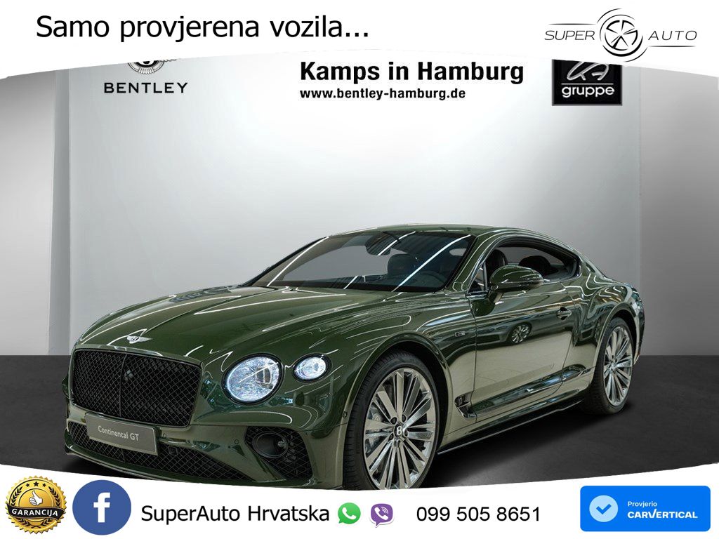 Bentley Continental GT III Speed 6.0 TSI W12 (659 KS) AWD DCT LED+GR SJED+ACC