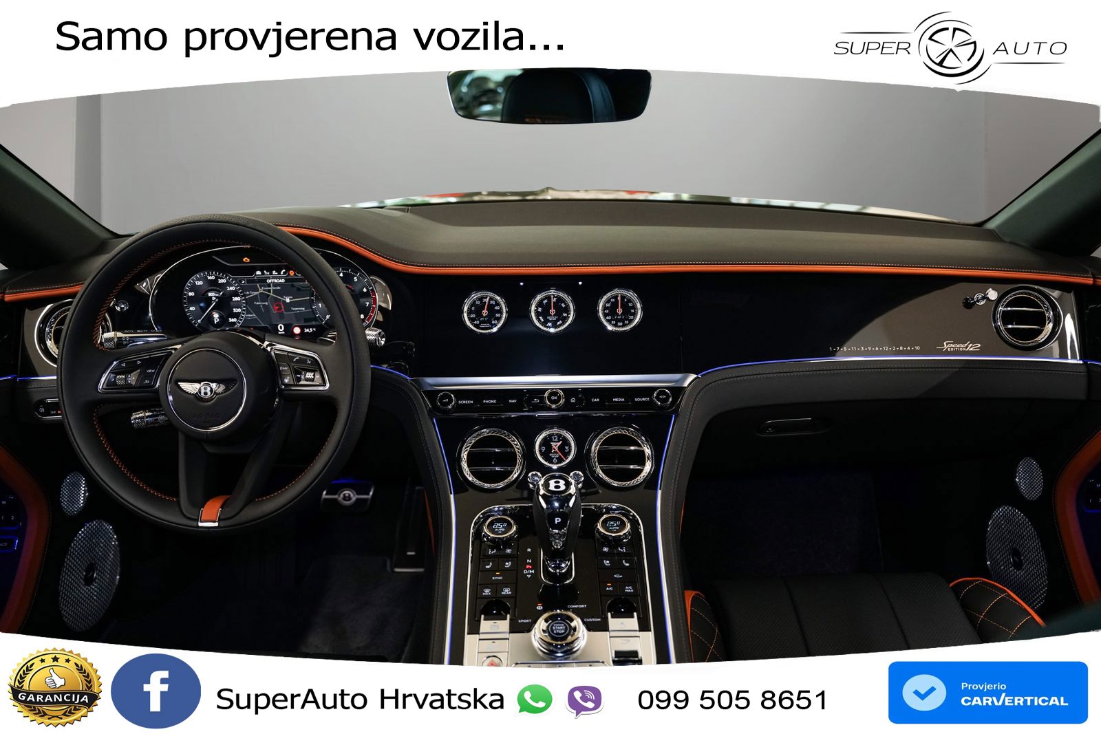 Bentley Continental GT III Speed 6.0 TSI W12 (659 KS) AWD DCT LED+GR SJED+ACC