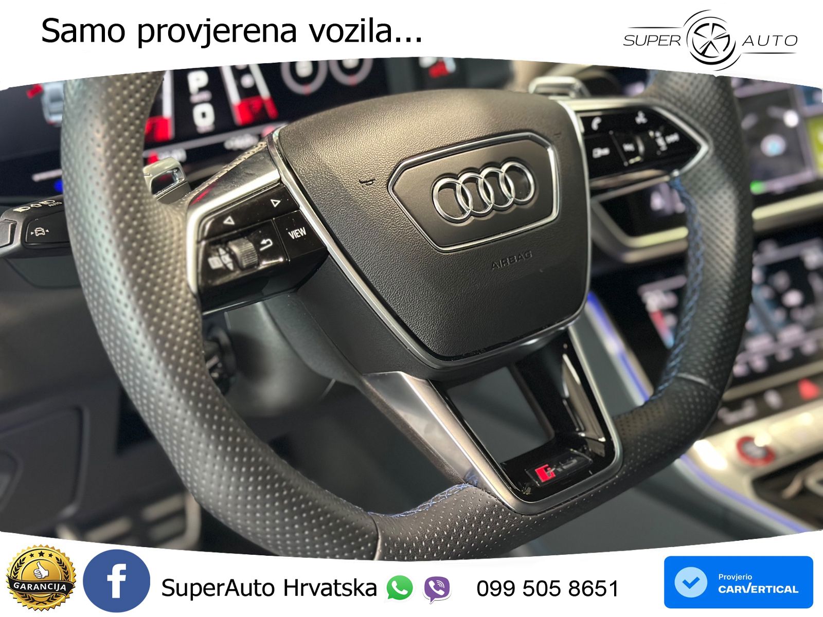 Audi RS7 4.0 TFSI V8 performance (630 KS) quattro tiptronic LED+GR SJED+ACC