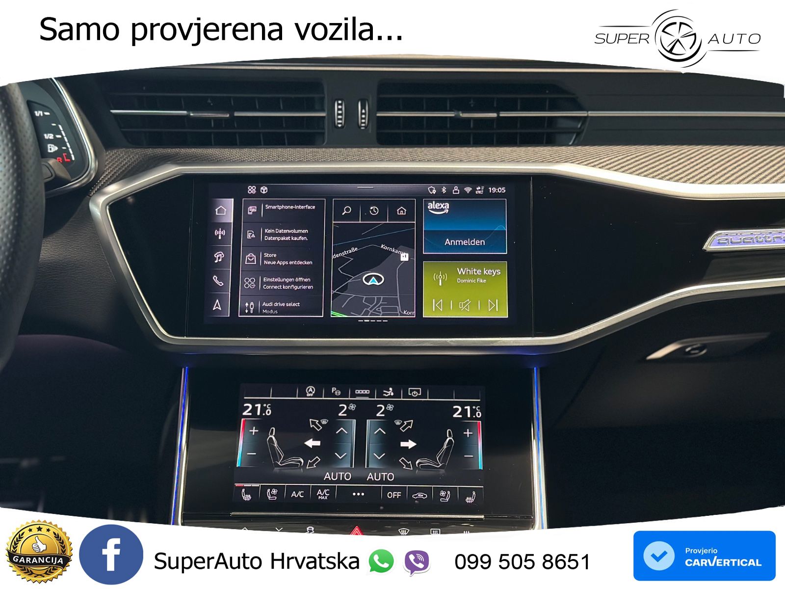 Audi RS7 4.0 TFSI V8 performance (630 KS) quattro tiptronic LED+GR SJED+ACC