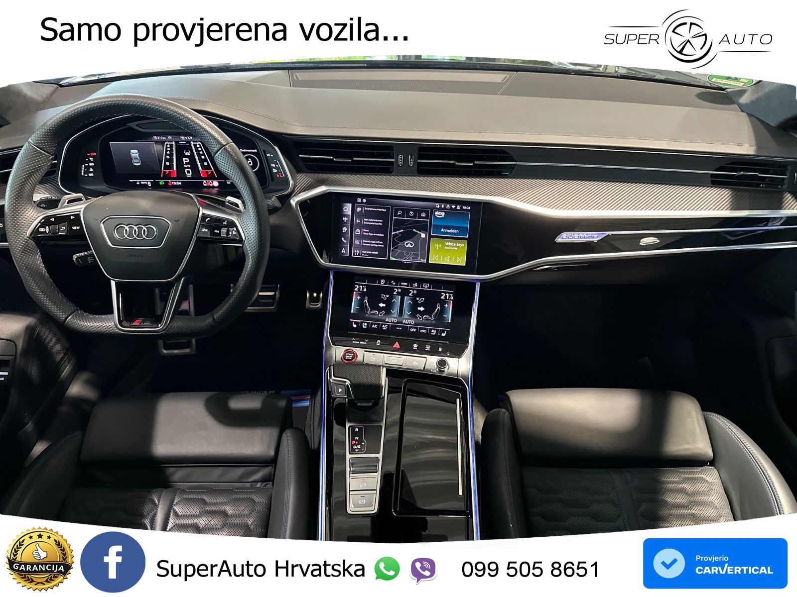 Audi RS7 4.0 TFSI V8 performance (630 KS) quattro tiptronic LED+GR SJED+ACC