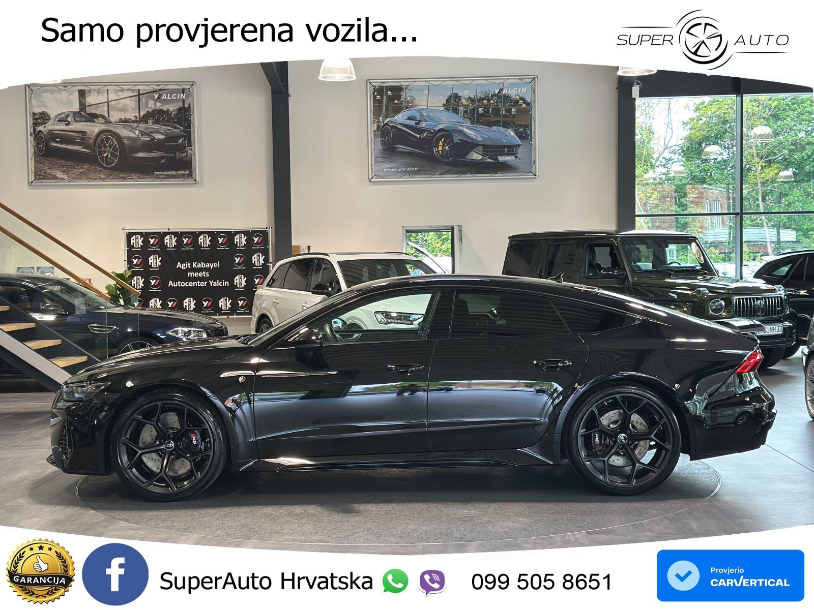 Audi RS7 4.0 TFSI V8 performance (630 KS) quattro tiptronic LED+GR SJED+ACC