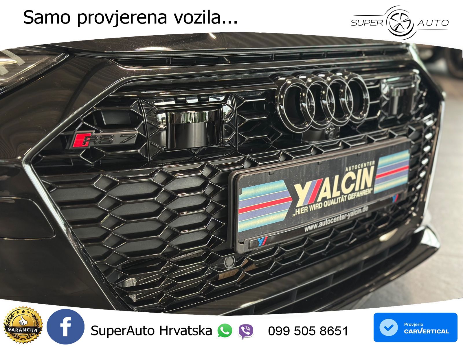 Audi RS7 4.0 TFSI V8 performance (630 KS) quattro tiptronic LED+GR SJED+ACC