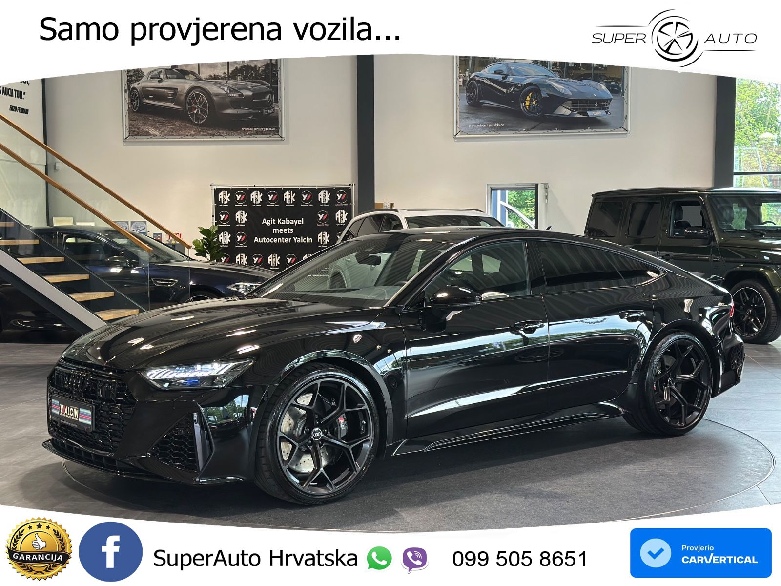 Audi RS7 4.0 TFSI V8 performance (630 KS) quattro tiptronic LED+GR SJED+ACC
