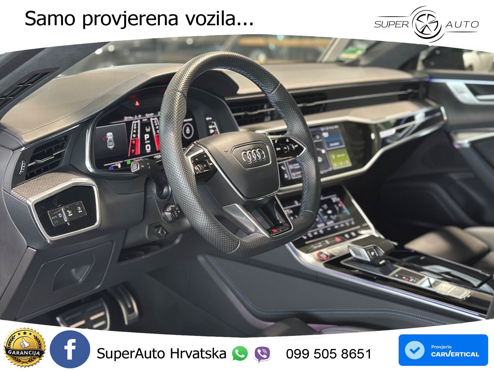 Audi RS7 4.0 TFSI V8 performance (630 KS) quattro tiptronic LED+GR SJED+ACC
