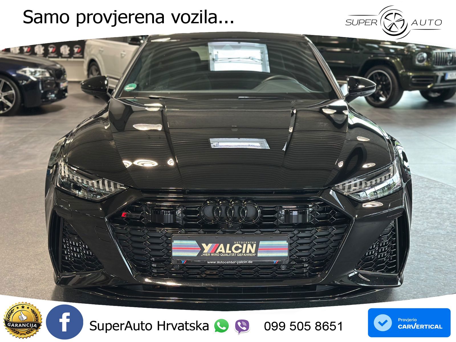 Audi RS7 4.0 TFSI V8 performance (630 KS) quattro tiptronic LED+GR SJED+ACC