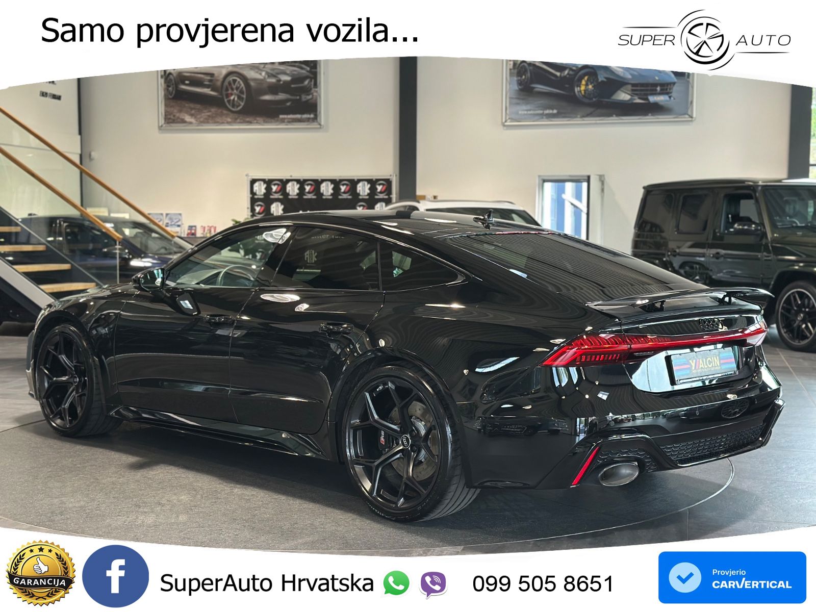 Audi RS7 4.0 TFSI V8 performance (630 KS) quattro tiptronic LED+GR SJED+ACC