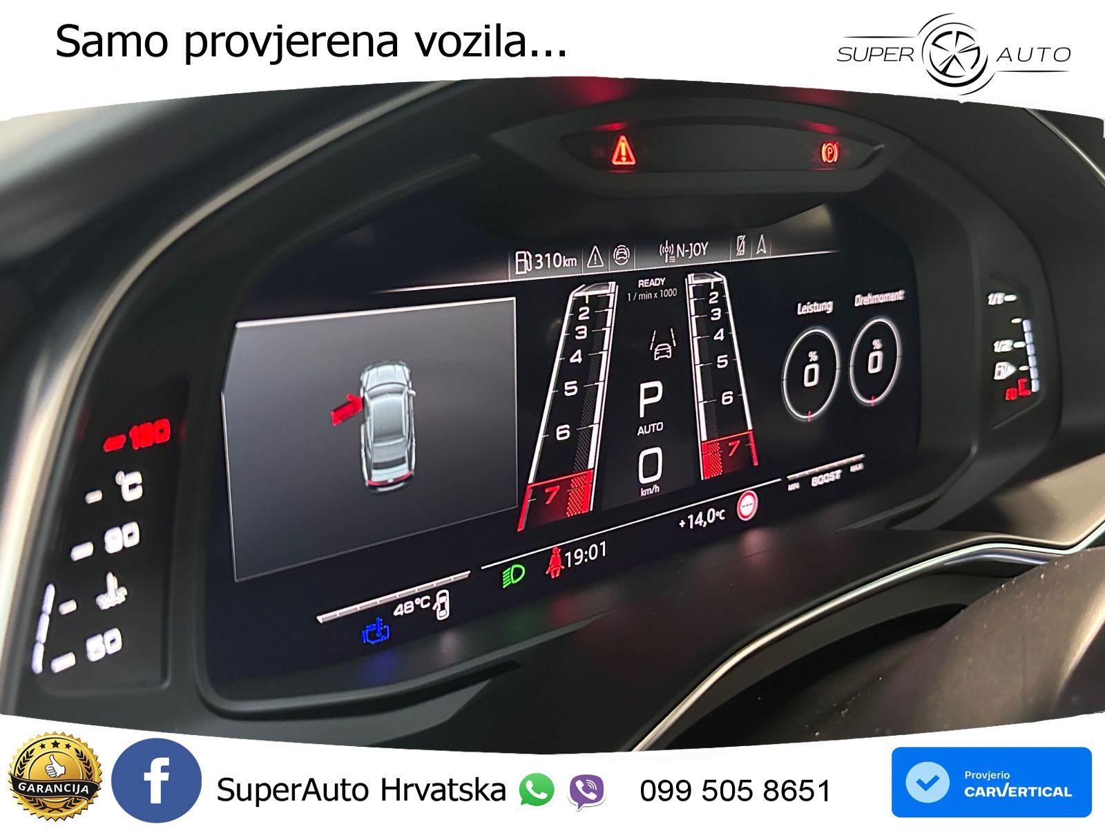 Audi RS7 4.0 TFSI V8 performance (630 KS) quattro tiptronic LED+GR SJED+ACC