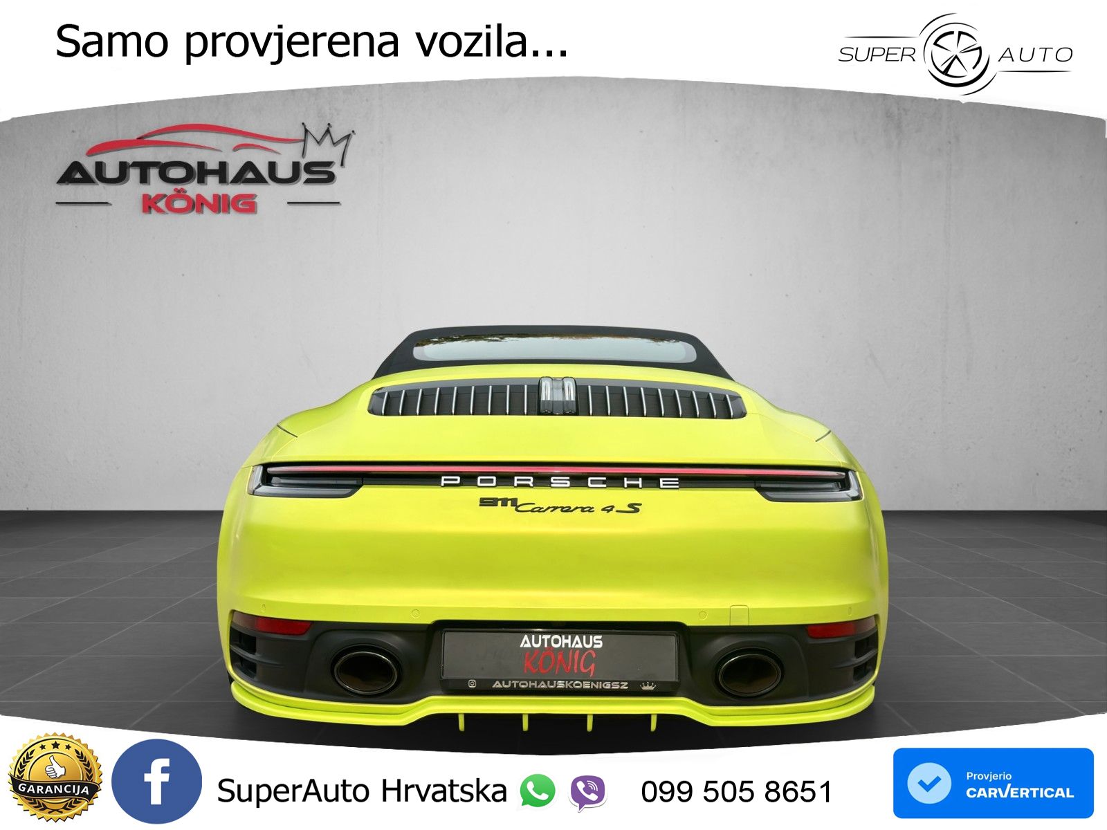 Porsche 911 Carrera 4S Cabriolet 3.0 (450 KS) PDK ZRAČNI+ACC+GR SJED+KAM
