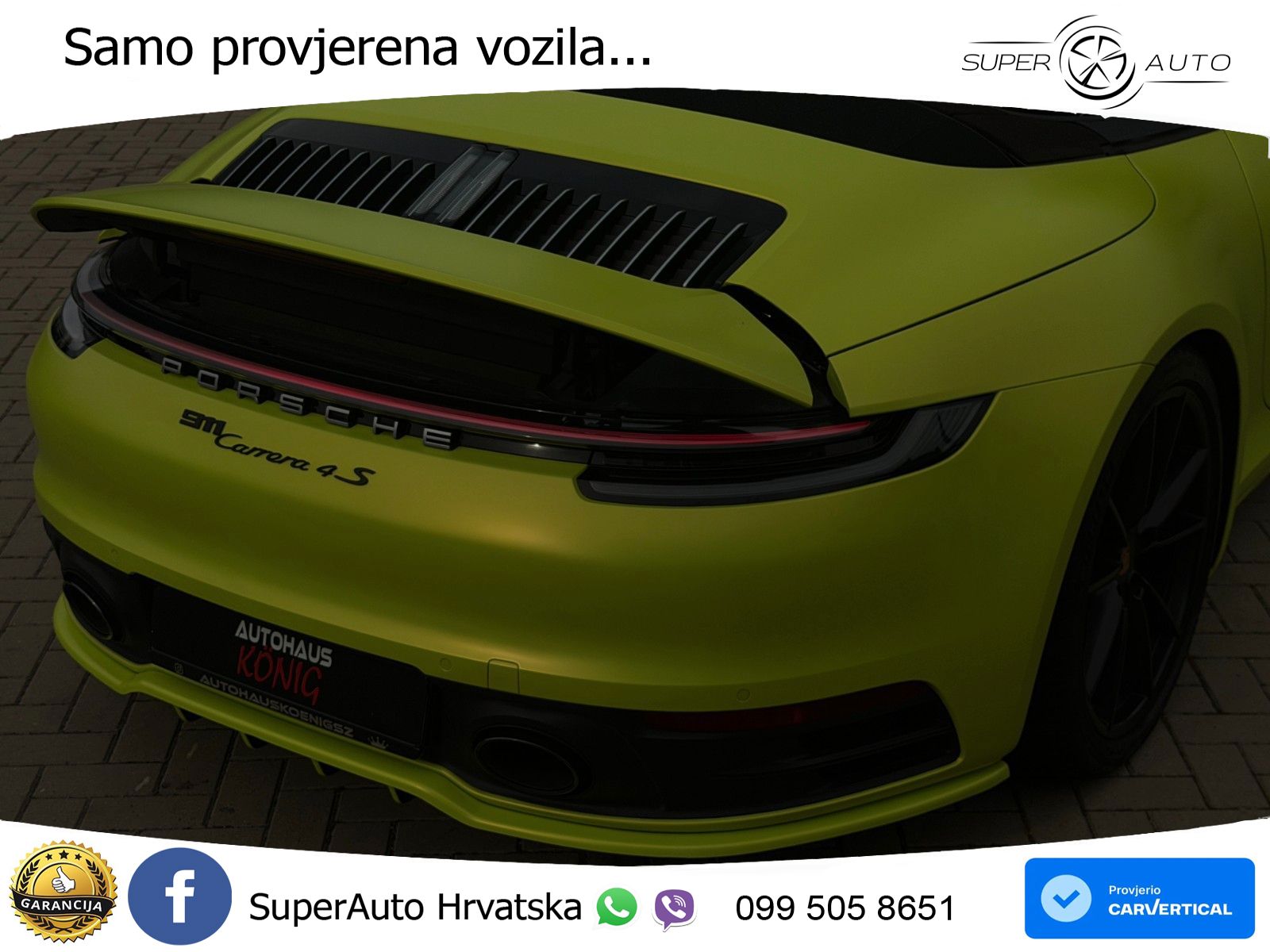 Porsche 911 Carrera 4S Cabriolet 3.0 (450 KS) PDK ZRAČNI+ACC+GR SJED+KAM