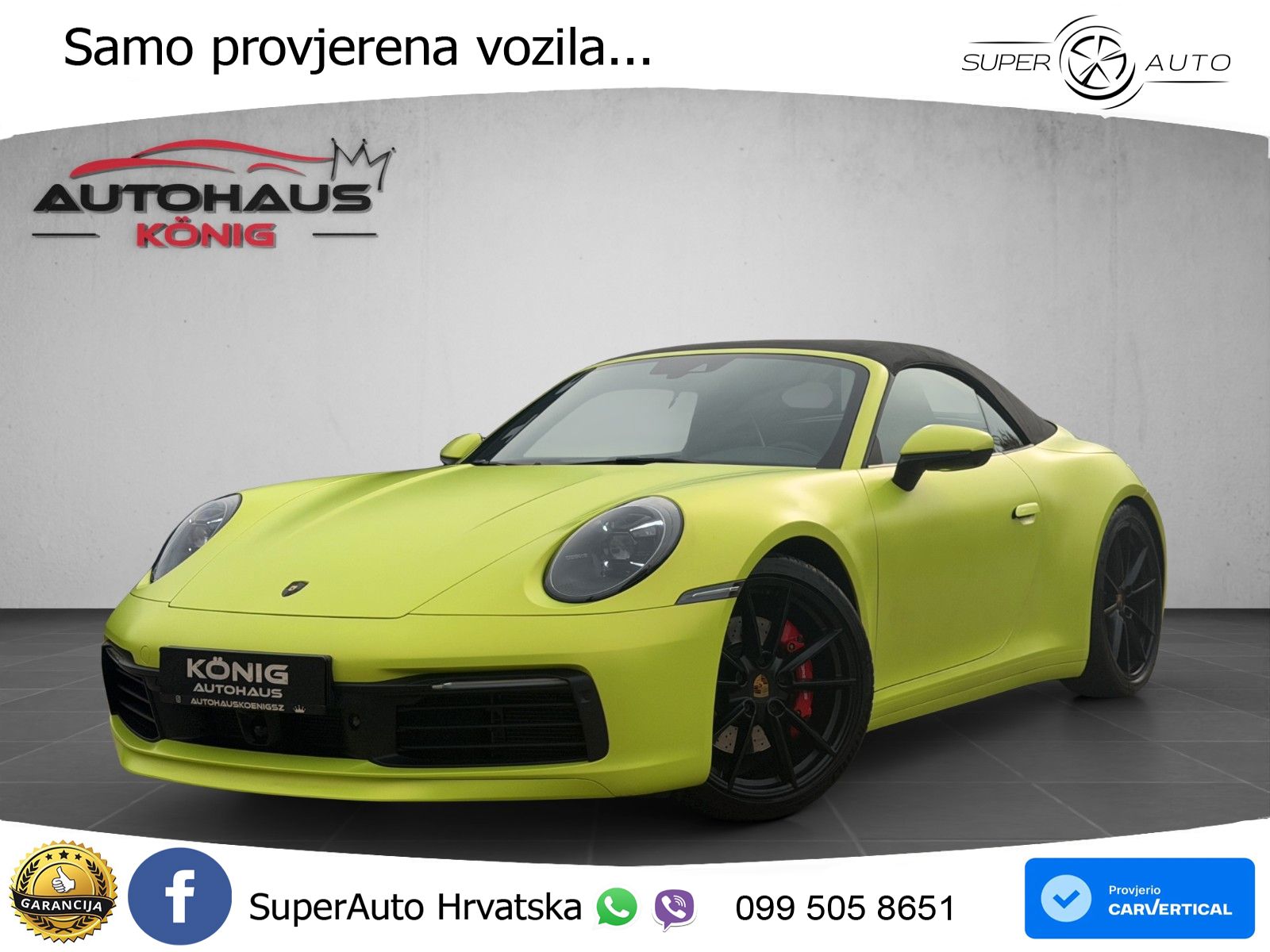Porsche 911 Carrera 4S Cabriolet 3.0 (450 KS) PDK ZRAČNI+ACC+GR SJED+KAM