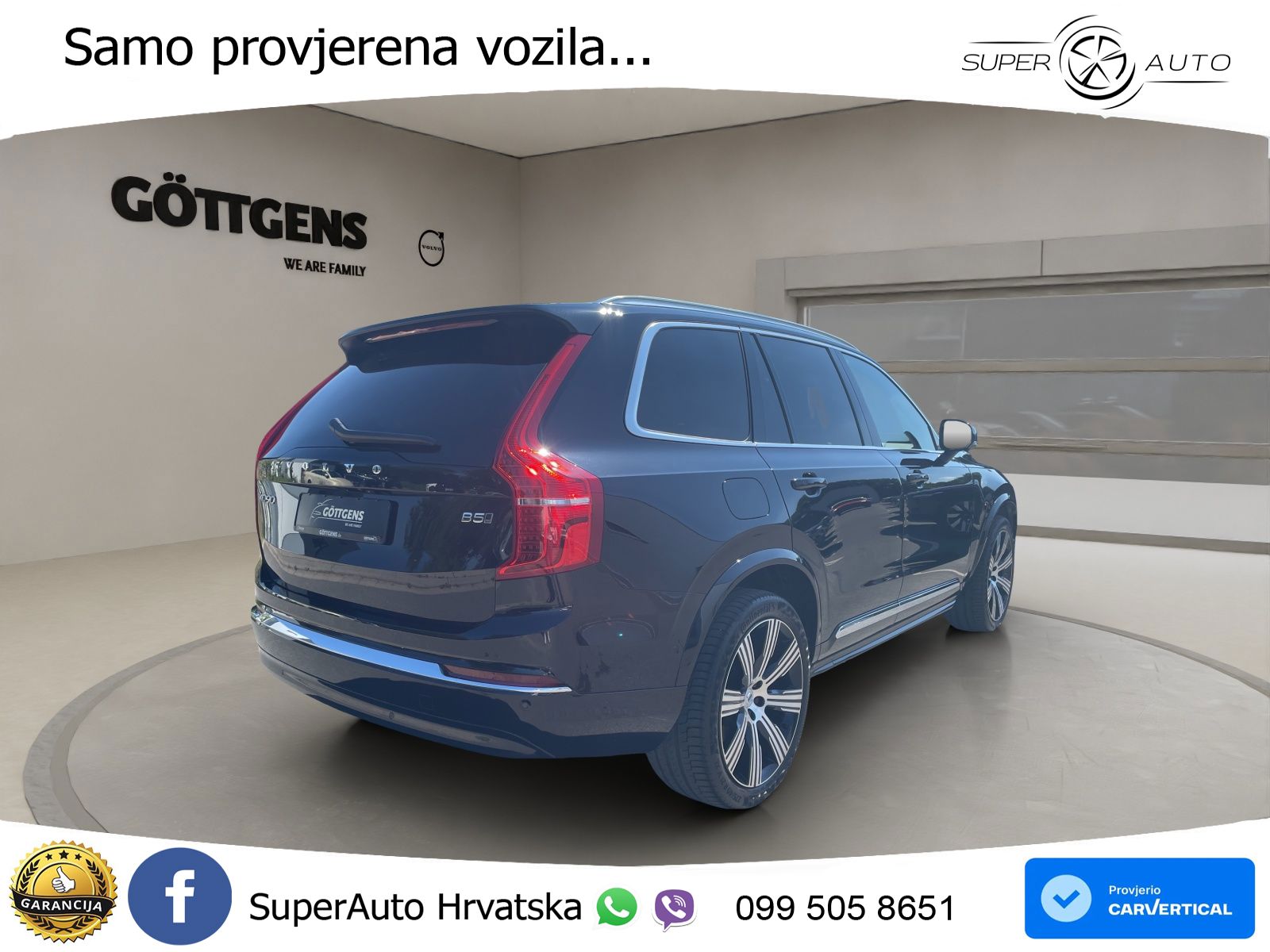 Volvo XC90 2.0 B5 Diesel AWD Automatic ZRAČNI+ACC+4xGR SJED+KAM