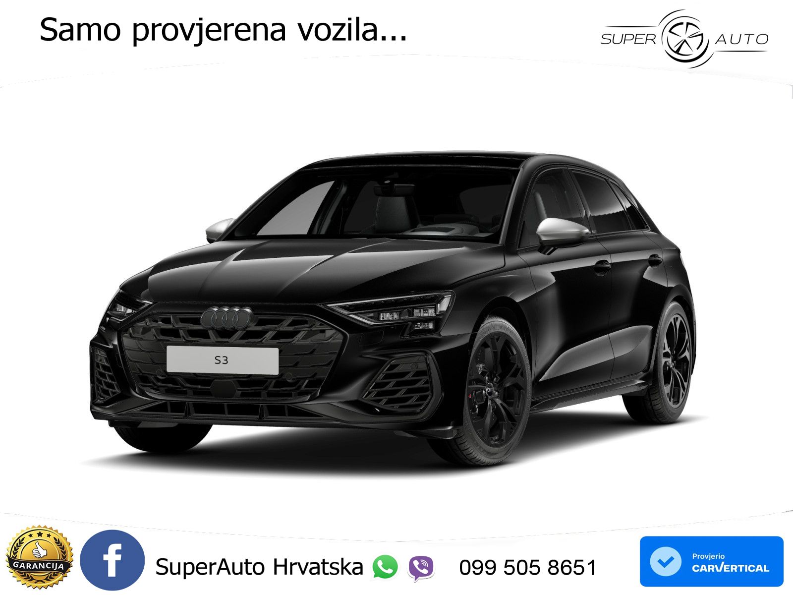 Audi S3 2.0 TFSI (333 KS) quattro S tronic S line MATRIX+GR SJED+KAM