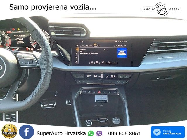 Audi A3 Limuzina 35 TFSI (150 KS) S tronic S line MATRIX+GR SJED+KAM