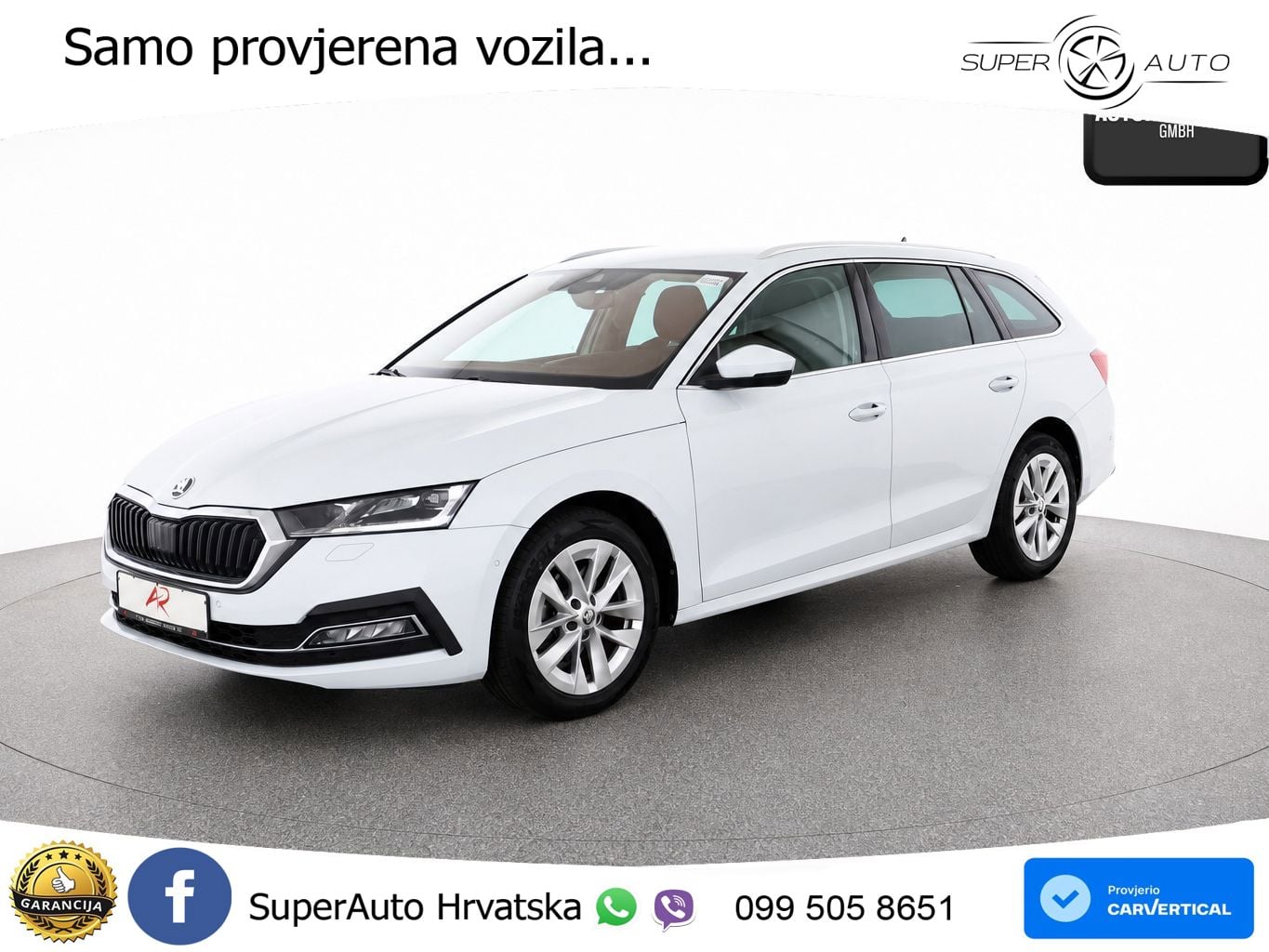 Škoda Octavia Combi 2.0 TDI (150 KS) DSG LED+GR SJED+ACC