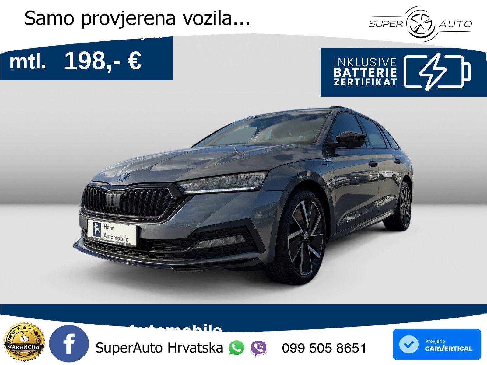Škoda Octavia Combi iV 1.4 TSI (204 KS) DSG SportLine LED+GR SJED+ACC