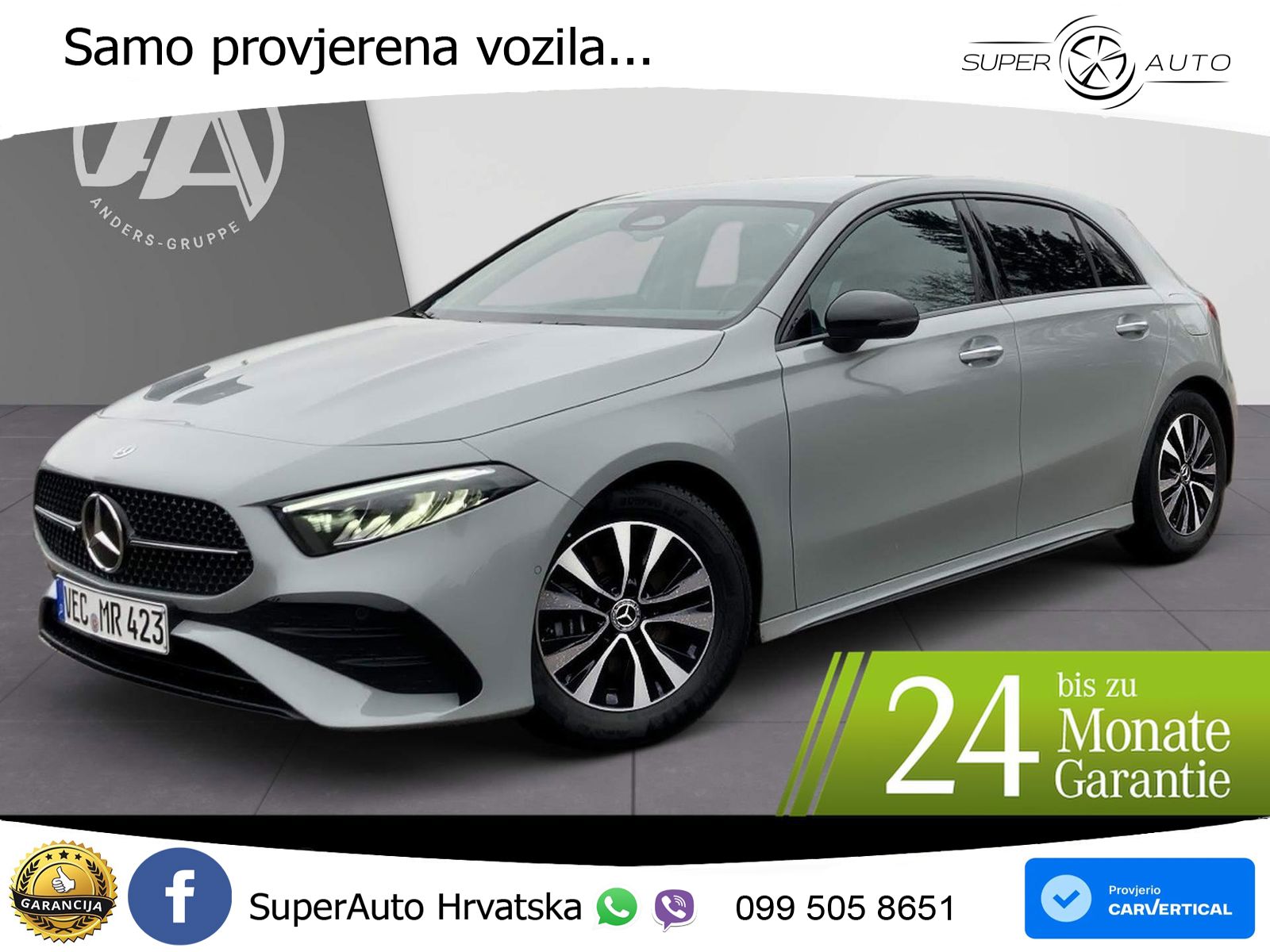 Mercedes-Benz A 200 7G-DCT AMG LED+GR SJED+ACC