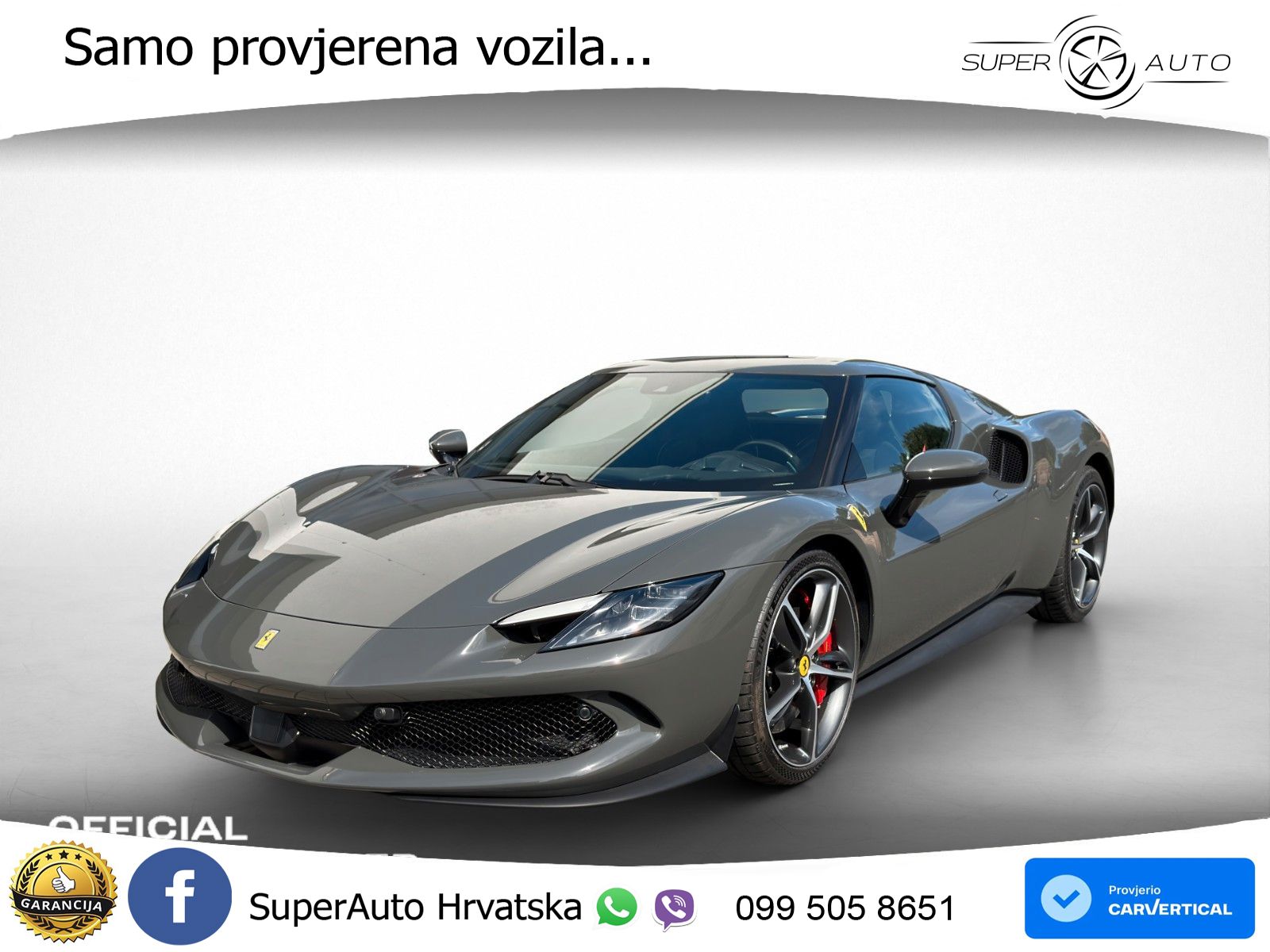 Ferrari 296 GTB 3.0 V6 (830 KS) F1 DCT