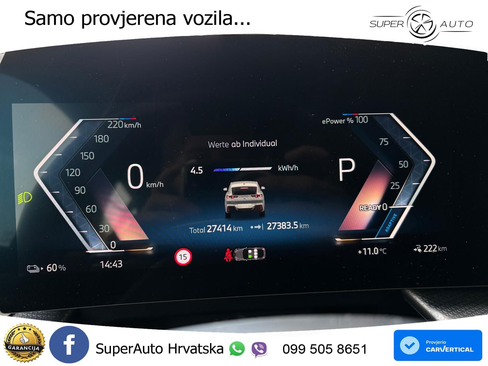 BMW iX2 66.5 kWh (204 KS) eDrive20 M Sport LED+GR SJED+ACC