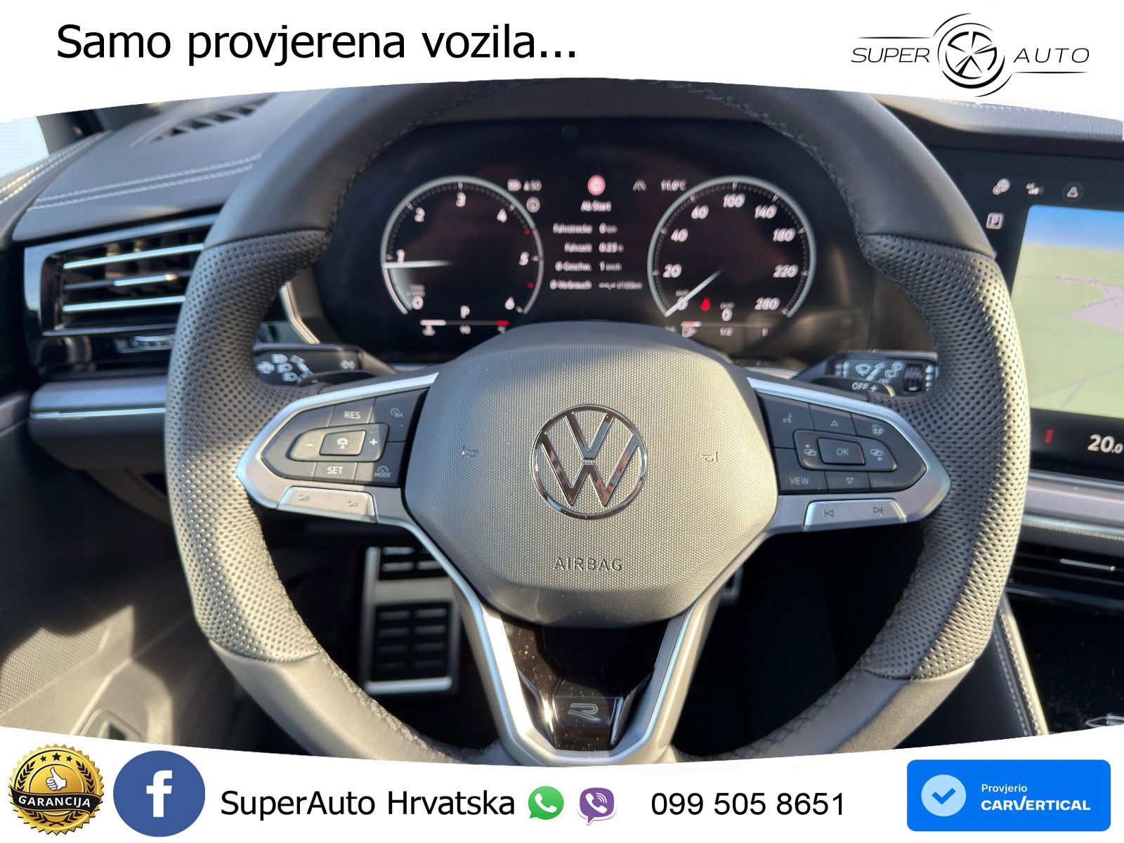 Volkswagen Touareg 3.0 V6 TDI (286 KS) 4MOTION Tiptronic ZRAČNI+ACC+GR SJED+KAM+PANO