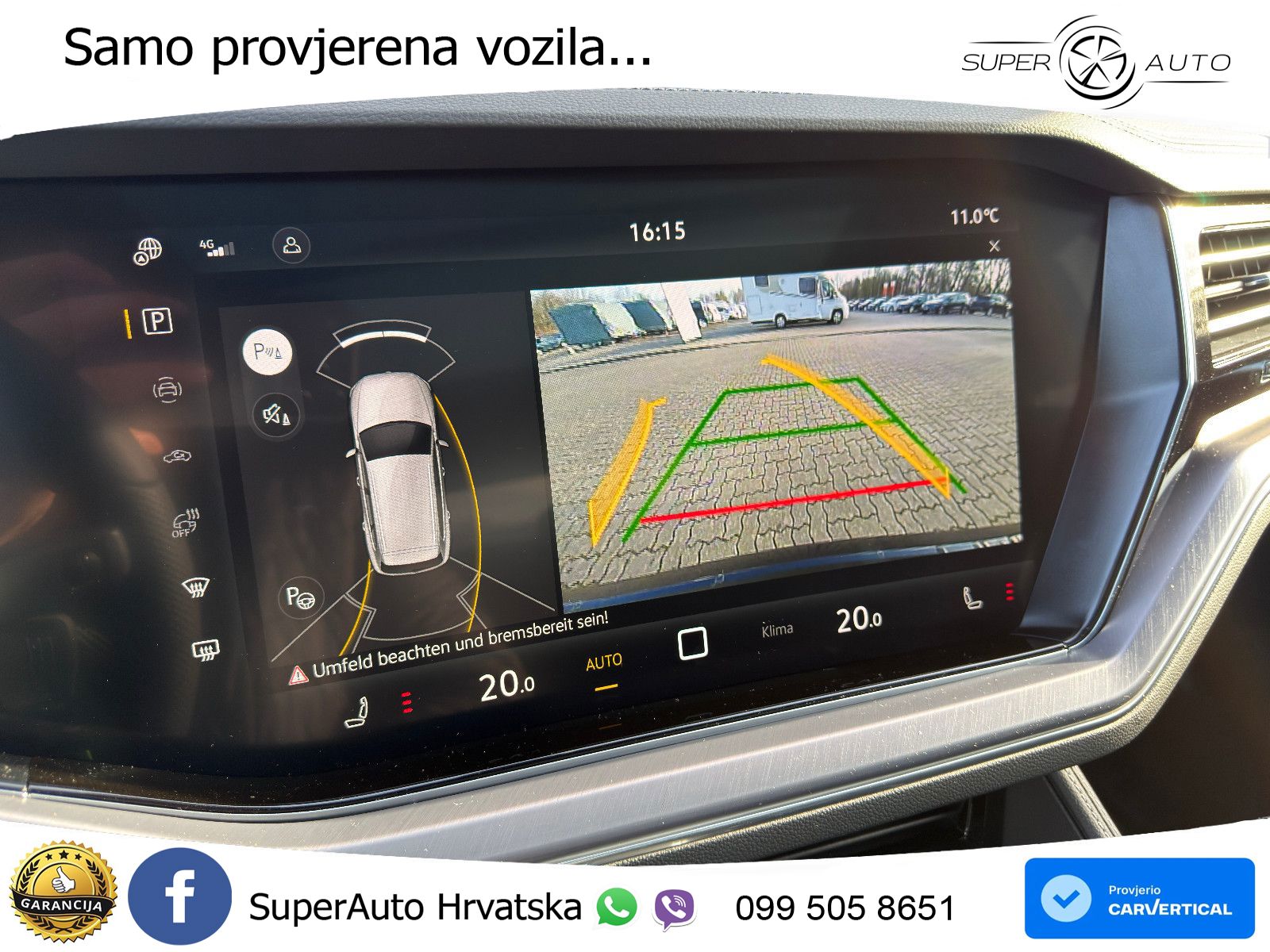 Volkswagen Touareg 3.0 V6 TDI (286 KS) 4MOTION Tiptronic ZRAČNI+ACC+GR SJED+KAM+PANO