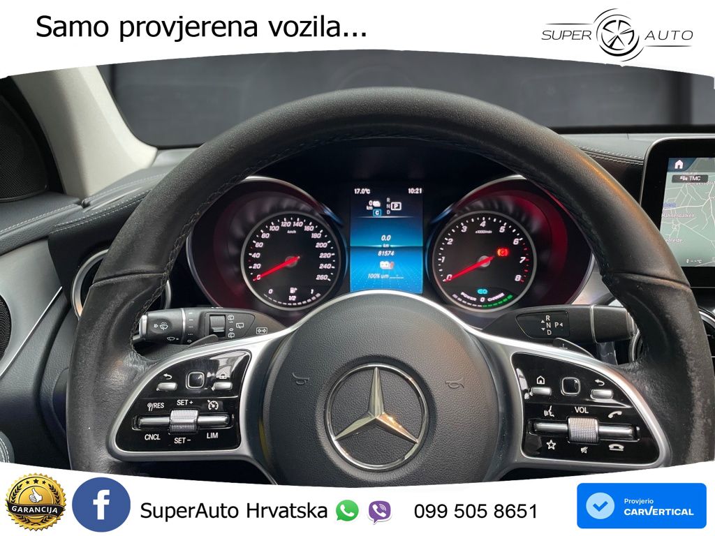 Mercedes GLC 300e (320 KS) 4MATIC 9G-TRONIC AMG ZRAČNI+ACC+GR SJED+KAM+PANO