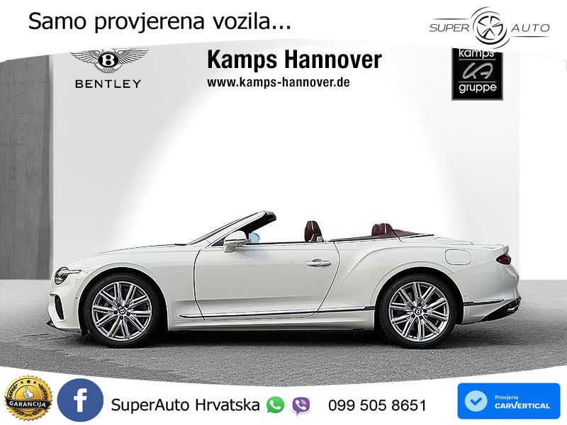 Bentley Continental GTC IV 4.0 V8 TFSi (680 KS) AWD DCT ZRAČNI+ACC+GR SJED+KAM+PANO