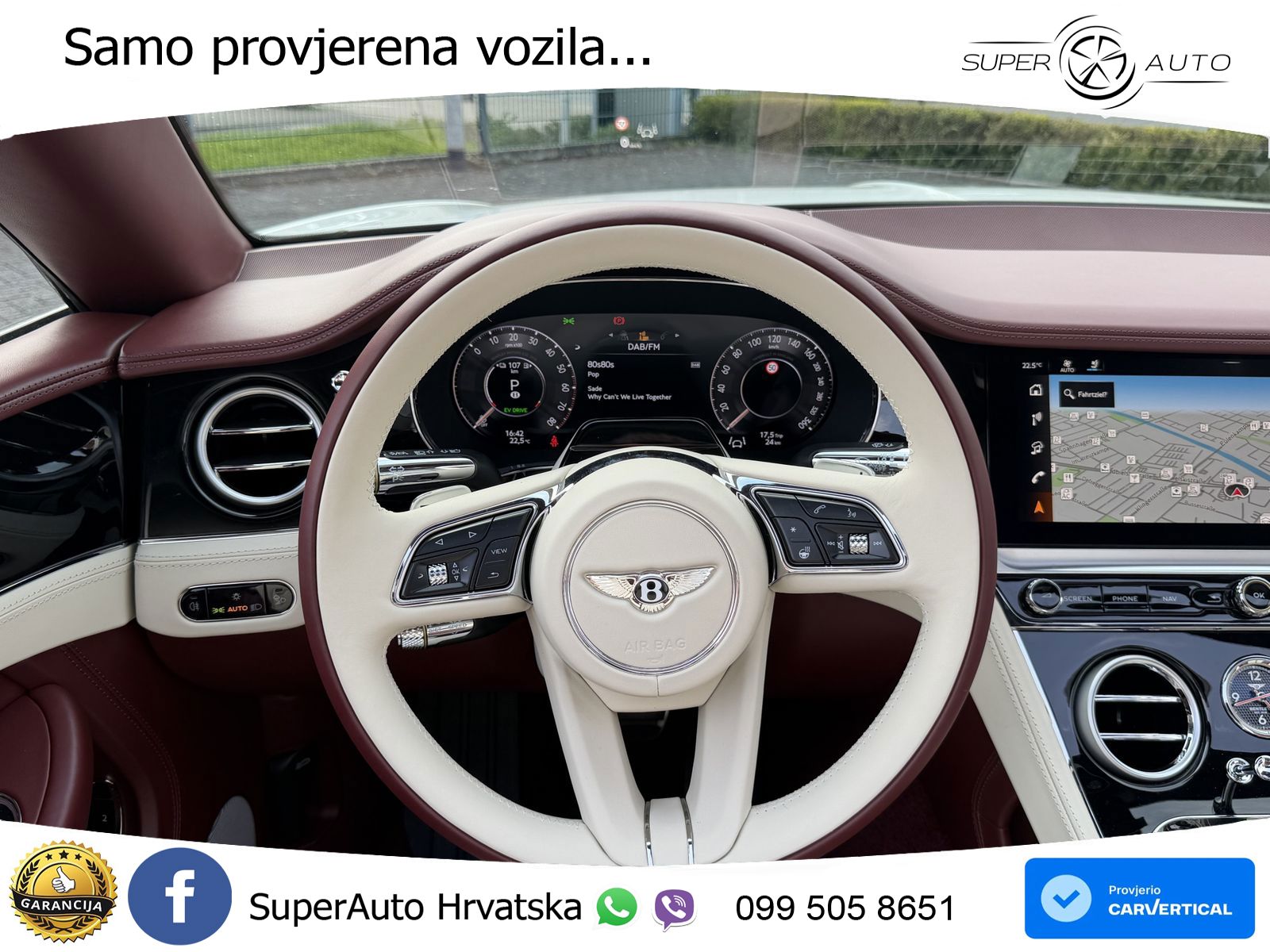 Bentley Continental GTC IV 4.0 V8 TFSi (680 KS) AWD DCT ZRAČNI+ACC+GR SJED+KAM+PANO
