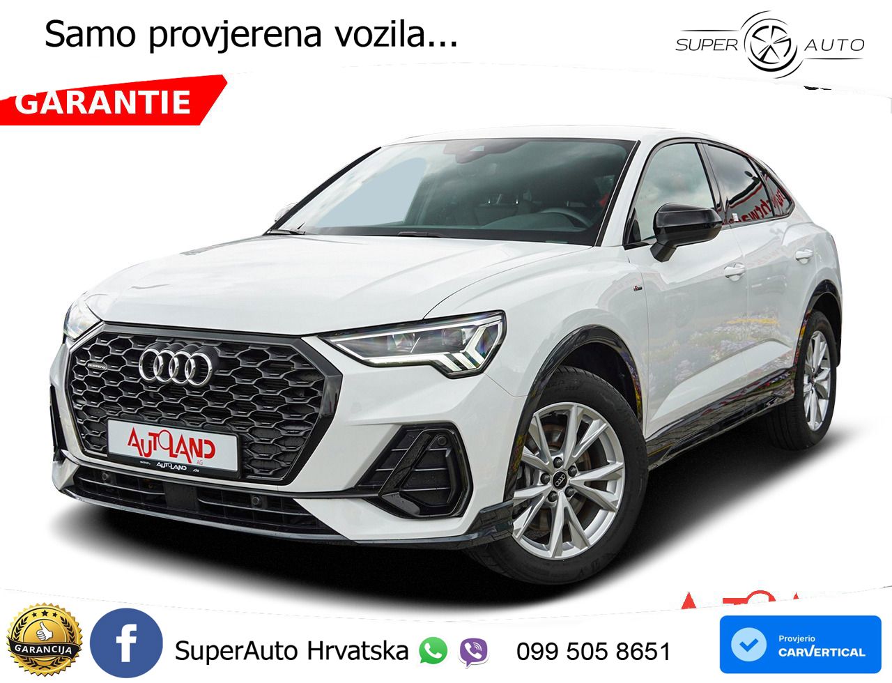 Audi Q3 II Sportback 35 TFSI (150 KS) S line LED+GR SJED+ACC