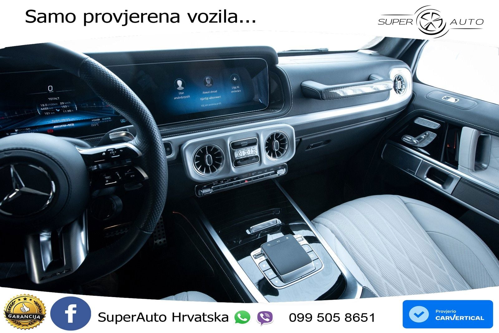 Mercedes AMG G 63 Long V8 (585 KS) 4MATIC 9G-TRONIC AMG SPEEDSHIFT TCT Manufaktur LED+GR SJED+ACC