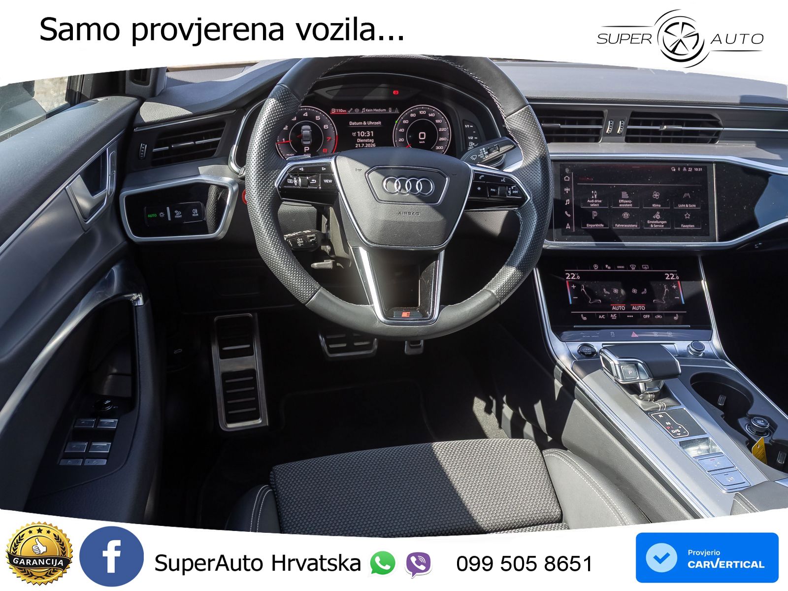 Audi A6 45 TFSI (265 KS) S tronic S line MATRIX+GR SJED+KAM