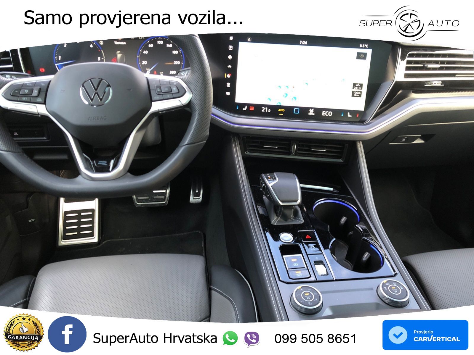Volkswagen Touareg 3.0 V6 TDI (286 KS) 4MOTION Tiptronic ZRAČNI+ACC+GR SJED+KAM+PANO