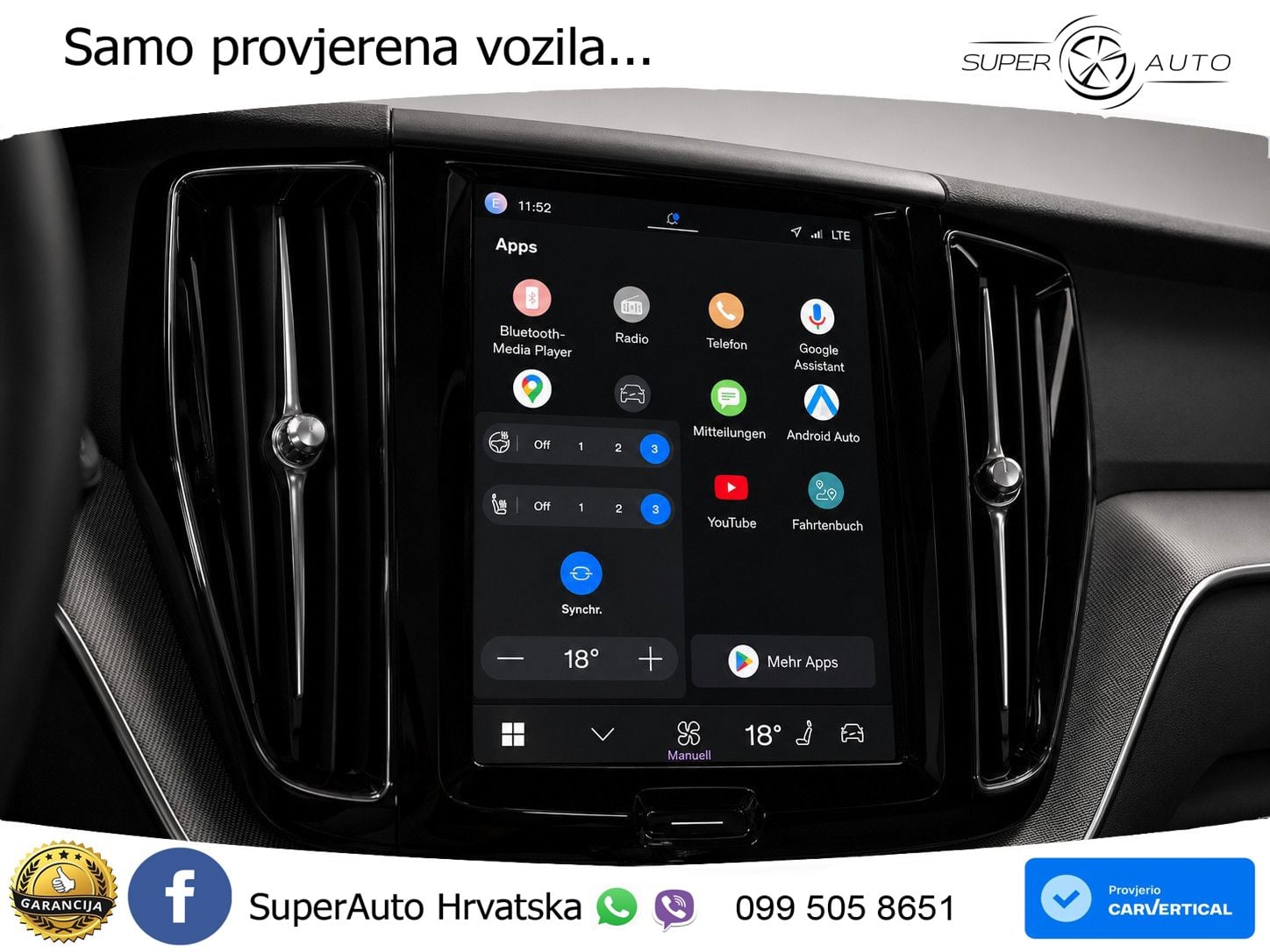 Volvo XC60 B4 Diesel FWD Geartronic LED+GR SJED+ACC