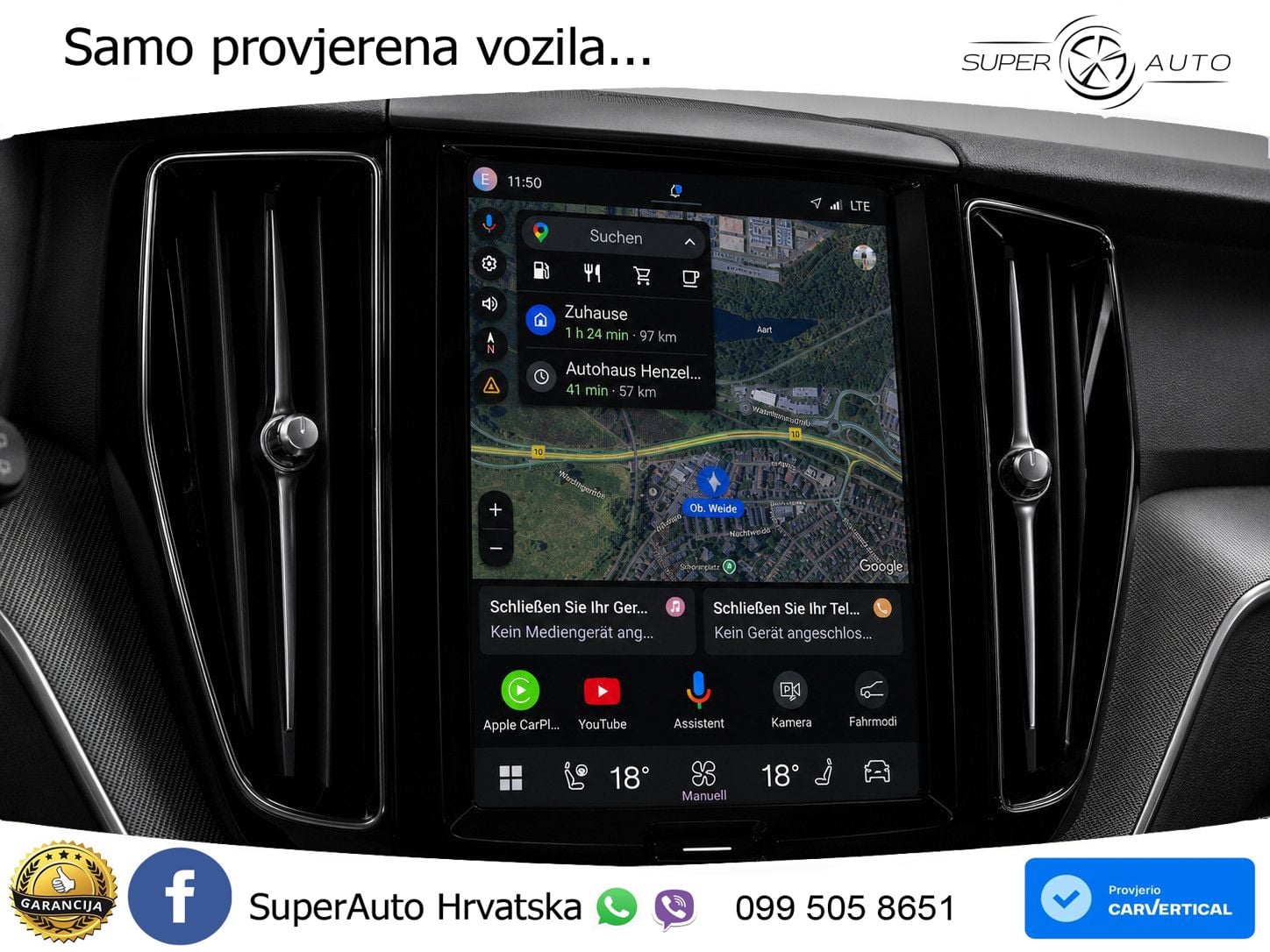 Volvo XC60 B4 Diesel FWD Geartronic LED+GR SJED+ACC