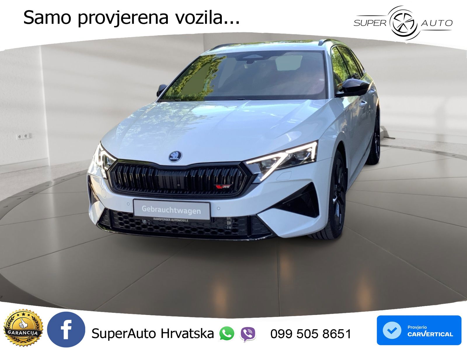 Škoda Octavia Combi RS 2.0 TSI (265 KS) DSG LED+GR SJED+ACC
