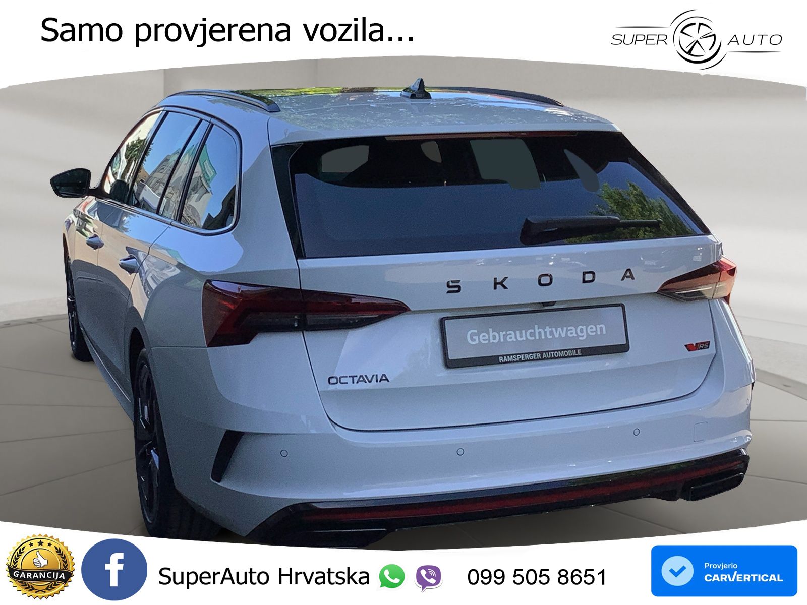 Škoda Octavia Combi RS 2.0 TSI (265 KS) DSG LED+GR SJED+ACC