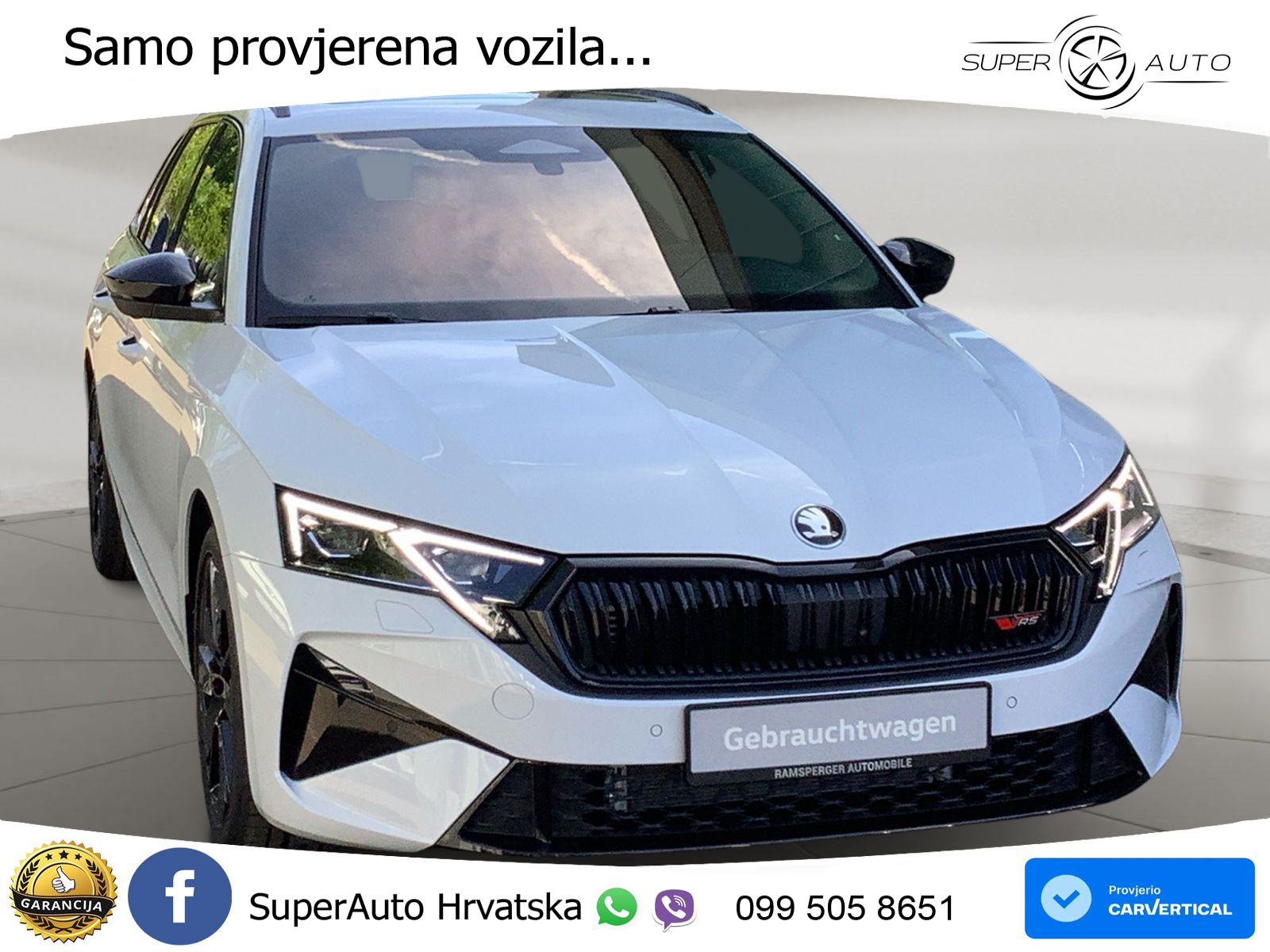 Škoda Octavia Combi RS 2.0 TSI (265 KS) DSG LED+GR SJED+ACC
