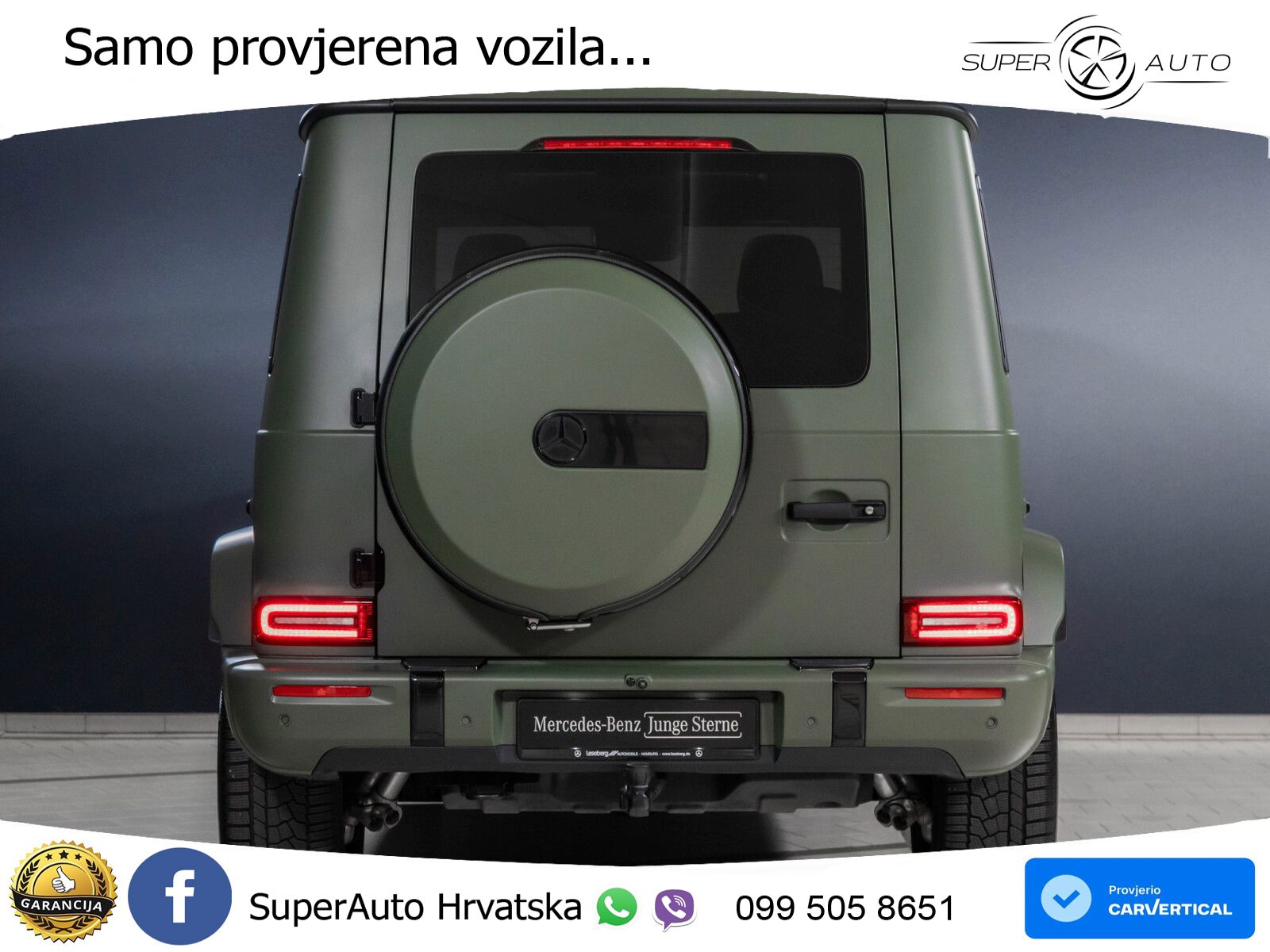 Mercedes G 450d Long (367 KS) 4MATIC 9G-TRONIC AMG LED+GR SJED+ACC