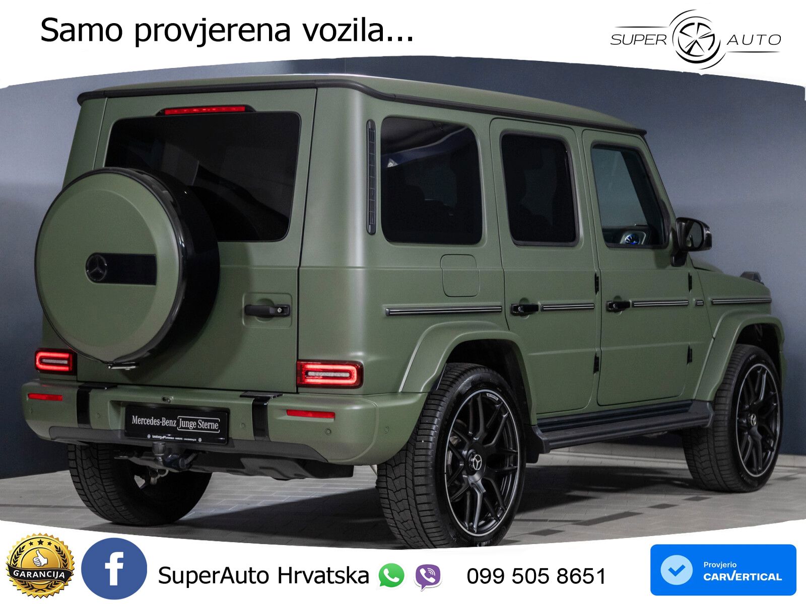 Mercedes G 450d Long (367 KS) 4MATIC 9G-TRONIC AMG LED+GR SJED+ACC