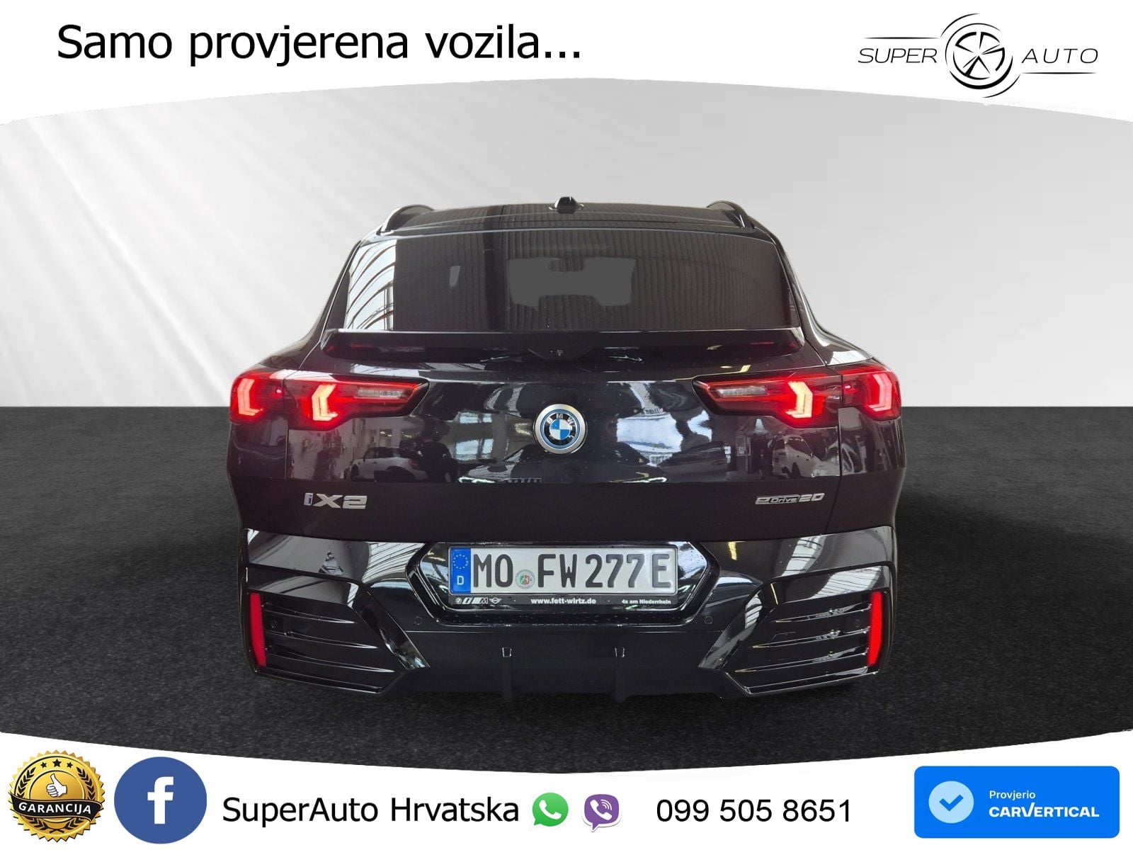 BMW iX2 66.5 kWh (204 KS) eDrive20