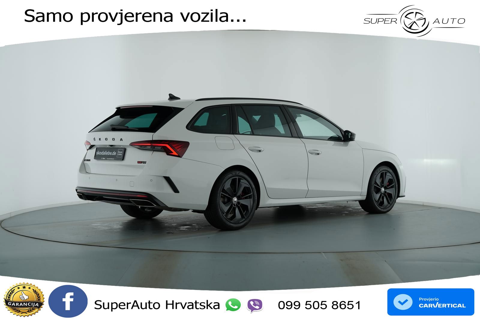 Škoda Octavia Combi RS 2.0 TSI (245 KS) DSG MATRIX+GR SJED+KAM